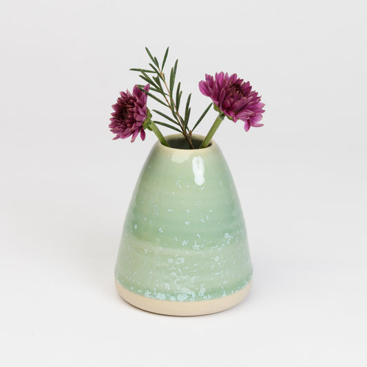 Mini Vase - Green Cone